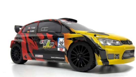 ABSIMA Voiture de rallye 1/12 EP Speed Demon 4WD BL RTR rouge - 12122