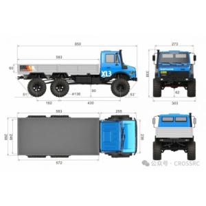 Cross RC EMO XL3 1/8 - RTR - Brushless kit Bleu CRO90100252 (Précommande)