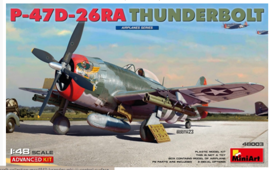 P-47D-26RA Thunderbolt Advanced Kit MiniArt | N° 48003 | 1:48