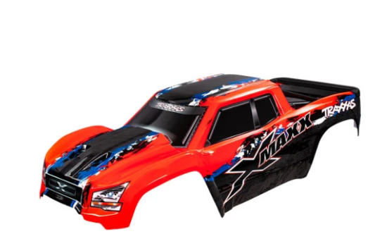 Traxxas CARROSSERIE X-MAXX ROUGE X PEINTE ET DECOREE 7811R