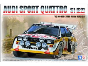 BEEMAX MAQUETTE VOITURE BX24035 AUDI SPORT QUATTRO S1 (E2) RALLYE DE MONTE CARLO 1986 1/24