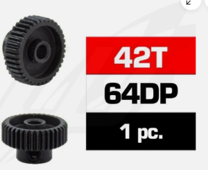 Ultimate Racing HSS STEEL 64DP PINION GEAR 42T W/3.17mm BORE - UR4316-42