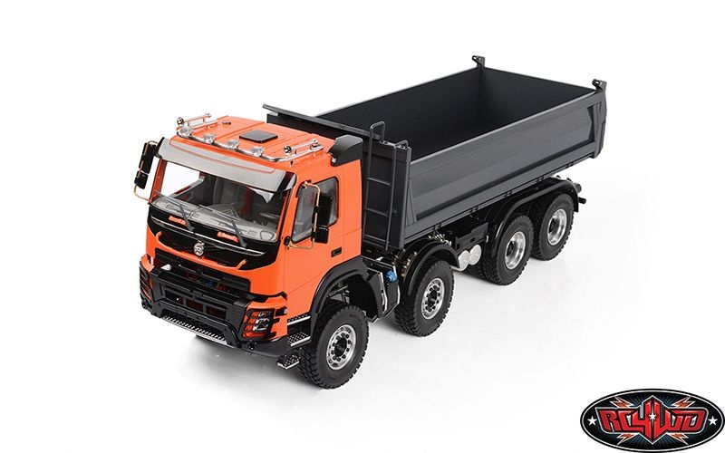 SLVR 1/14 8x8 Armageddon Hydraulic Dump Truck (FMX) (Orange/