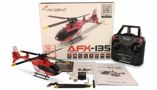 AMEWI 25327 AFX-135 DRF Hélicoptère 4 voies, 6G RTF 2,4GHz