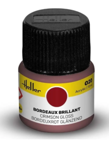 Heller Peinture Acrylique  Bordeaux Brillant 12ML 9020
