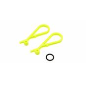 Poignees de reservoir Kyosho Inferno MP9-MP10 (2) jaune Fluo