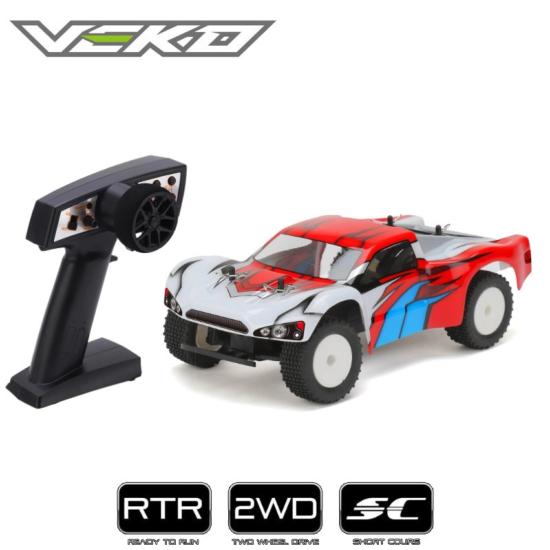 VEKO MINI SC ROUGE 1:24 SHORT COURSE RTR AVEC GYRO VK0002-RD