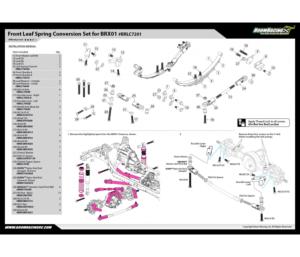 BOOM RACING ressorts à lames Avant  BRLC7201
