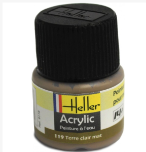 Heller Peinture Acrylique  Terre Claire Mat 12 ml 9119
