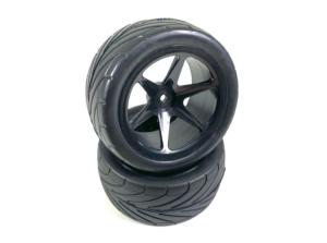 Absima Paire de roues Buggy Wheel - 6 rayons/Street arrière noir 1:10 (2) - 2500019