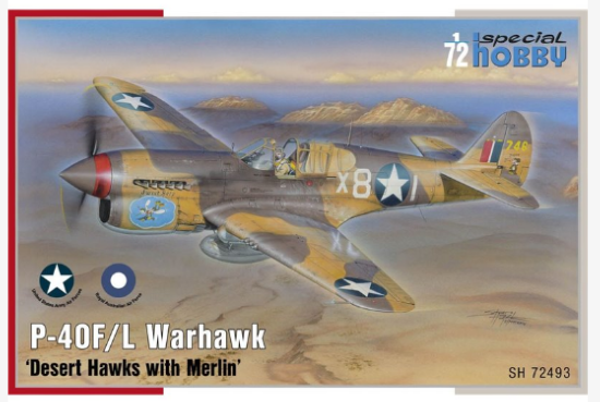 SPECIAL HOBBY SH72493 1/72 P-40F/L WARHAWK ‘DESERT HAWKS WITH MERLIN’