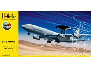 HELLER MAQUETTE AVION 56308 STARTER KIT E-3B AWACS 