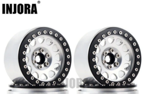 INJORA 4 JANTES BEADLOCK EN ALUMINIUM 2,2" CRAW18050-BS