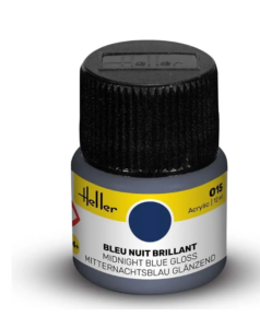 Heller Peinture acrylique  Bleu Brillant - 12ml 9015