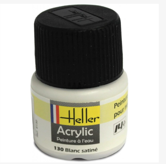 Heller Peinture Acrylique Blanc Satine 12 ml 9130
