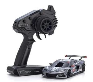 Kyosho Mini-Z RWD MR04 Corvette C8-R + KT531P RTR 32356GMRW Gris/Blanc