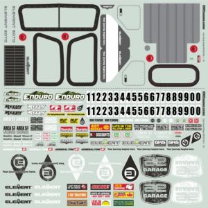 Element RC Enduro -Ecto-Body-Set-de,Stickers