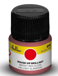 Heller Peinture Acrylique  Rouge Vif Brillant  12ML 9019