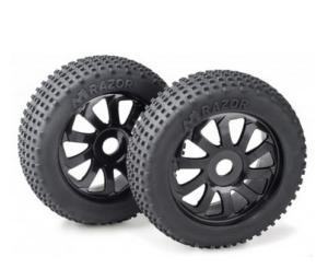 ABSIMA Paire de roues Buggy "Razor" noir 1/8ème (2pcs)