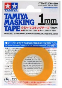RUBAN DE MASQUAGE DE MODELISME 1MM TAMIYA 87206