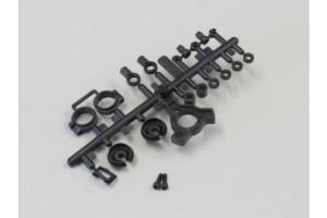 Pieces plastique d'amortisseurs Kyosho Optima - Noires