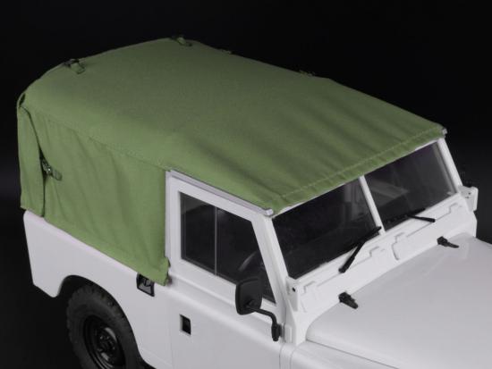 Capote intégrale KUDU™ en toile souple uniquement pour Land Rover Series 88 (Verte) BOOM RACING BRX02393AG