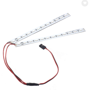 RC 24Leds Châssis Lumière En Aluminium Décoratif Éblouissement LED Bande 6V (rouge)