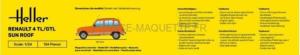 HELLER Renault 4 TL/GTL Sun Roof au 1/24 - 82704
