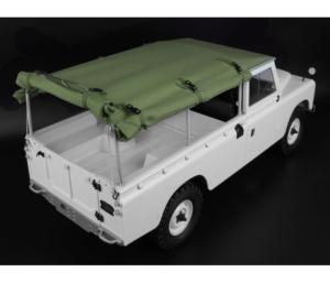 Capote souple intégrale KUDU™ avec arceau et fenêtres latérales (verte) pour Land Rover Series 109 BOOM RACING BRX02415G