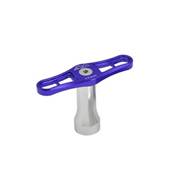 CLE A ROUE 17MM ANODISEE