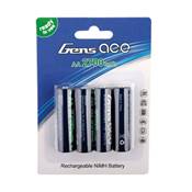 GENS ACE Piles NiMh R6 AA 1.2V 2700mAh (x4) batterie rechargeable