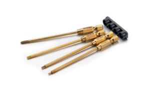 Jeu d'embouts titane- hexagonal 1,5/2/2,5mm et cruciforme 3mm ABSIMA - 3000110