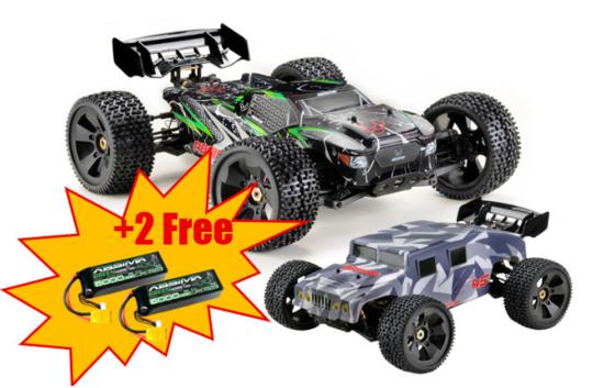 Absima 1:8 Truck "TORCH/GUARDIAN 2in1" white/black 4S RTR + 2 lipo 2S 6000mah