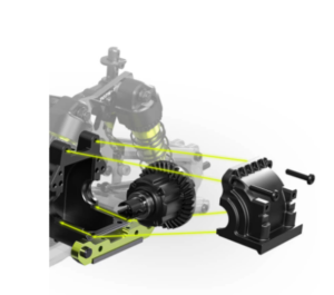 Rlaarlo Omni-Terminator Mini 1:10 Camion Monster RC Brushless RTR Version Carbone - Noir RLA-FA-001574