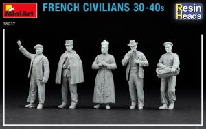 MiniArt 38037 French Civilians 30-40s. (resin heads)