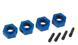 Traxxas HEXAGONE DE ROUE 12 MM - TRX-4 ALU ANODISE BLEU (X4) 8269X