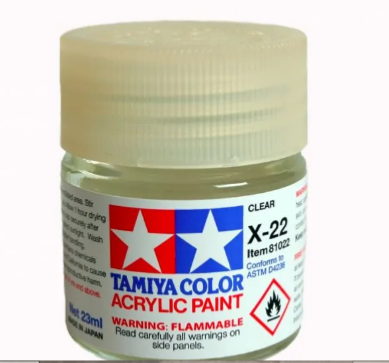 VERNIS TRANSPARENT -  23 ml - Tamiya 81022