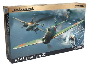 EDUARD MAQUETTE AVION 82214 A6M3 ZERO TYPE 22 PROFIPACK EDITION 1/48