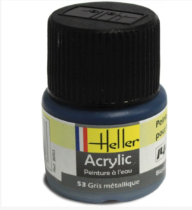 Heller Peinture Acrylique  Gris Métallique 12 ml 9053