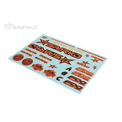 Planche de déco Sparko F8 Orange Fluo