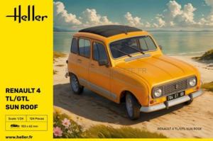 HELLER Renault 4 TL/GTL Sun Roof au 1/24 - 82704