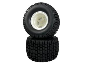 Absima - 1:10 Jeu de roues "Monster Block Balloon Wheels" blanc (2) - 2520028