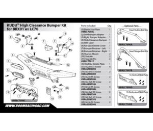 BOOM RACING pare-chocs surélevé  BRX01  BRLC7094