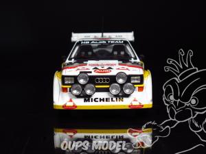 BEEMAX MAQUETTE VOITURE BX24035 AUDI SPORT QUATTRO S1 (E2) RALLYE DE MONTE CARLO 1986 1/24
