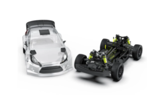 Rlaarlo Voiture de rallye  XTS-F10 1:10, version à rouleaux en fibre de carbone RLA-FA-001573  