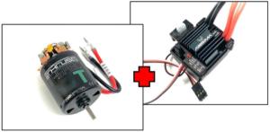ABSIMA Brushed combo set moteur 17T + 80A ESC