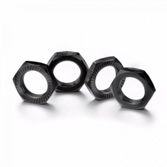 Ecrous de roue canneles 17mm noir 2560006