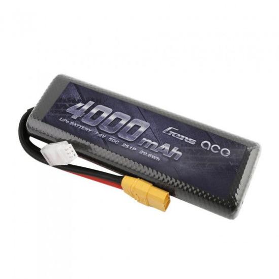 Gens ace Batterie LiPo 2S 7.4V-4000-45C(XT90 Dual) 139x47x23mm 227g *