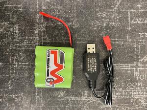 Pack batterie et chargeur 2400mah pour radio Cross Rc