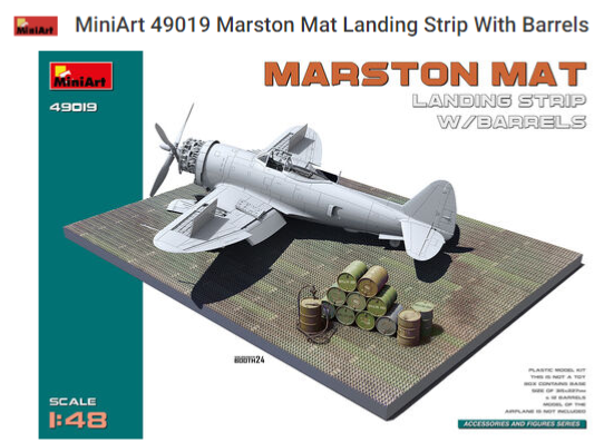 MiniArt 49019 Marston  Piste d'atterrissage avec barils 49019